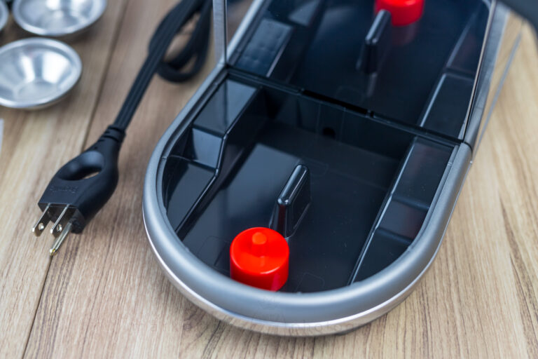 The float indicator rises pretty early on this machine.