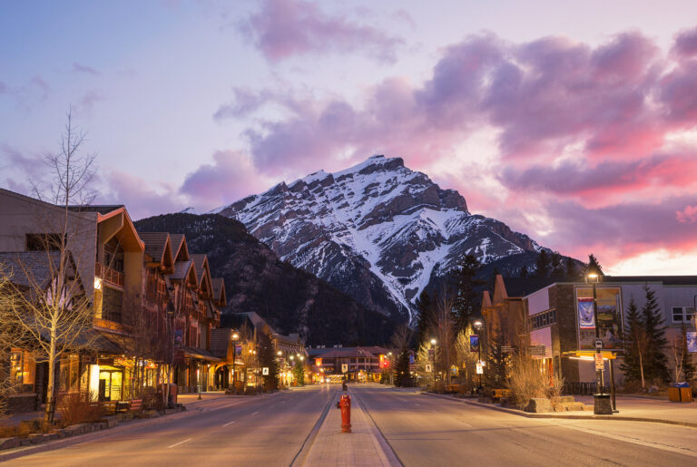 Banff Avenue, Early Morning