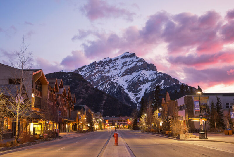 Banff Avenue, Early Morning