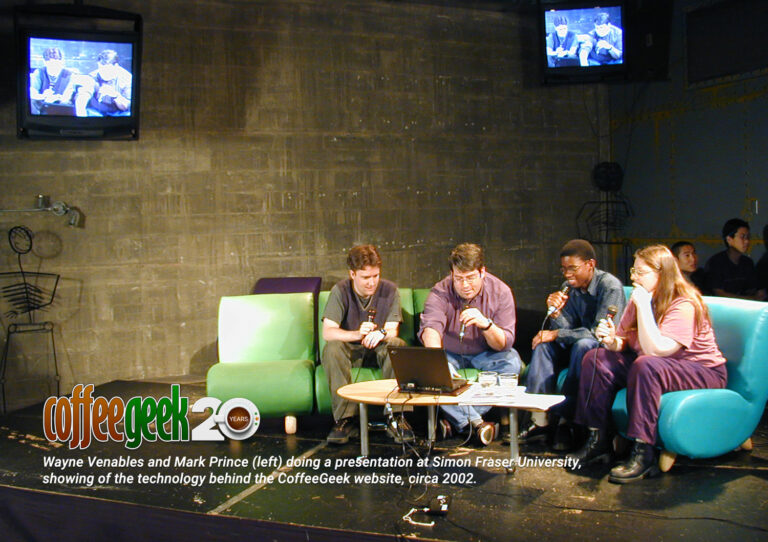 Demonstrating Tech behind CoffeeGeek