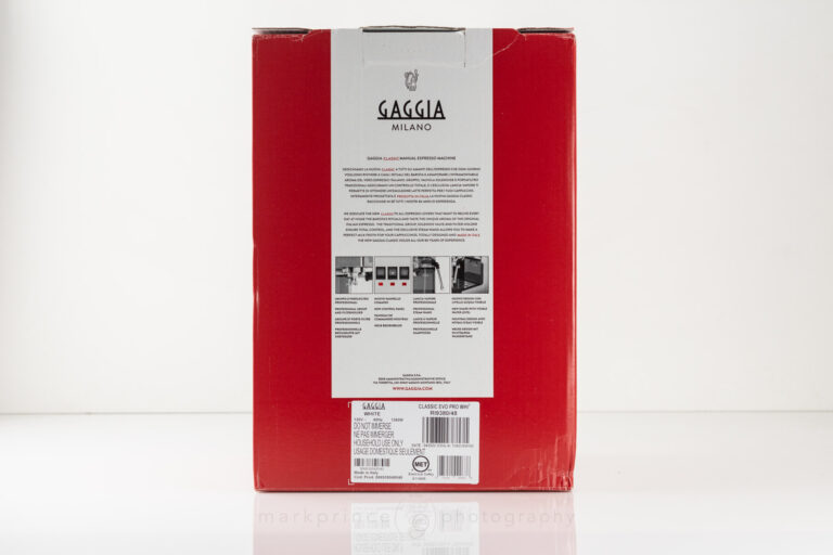 The back of the Gaggia Classic Evo Pro Box.