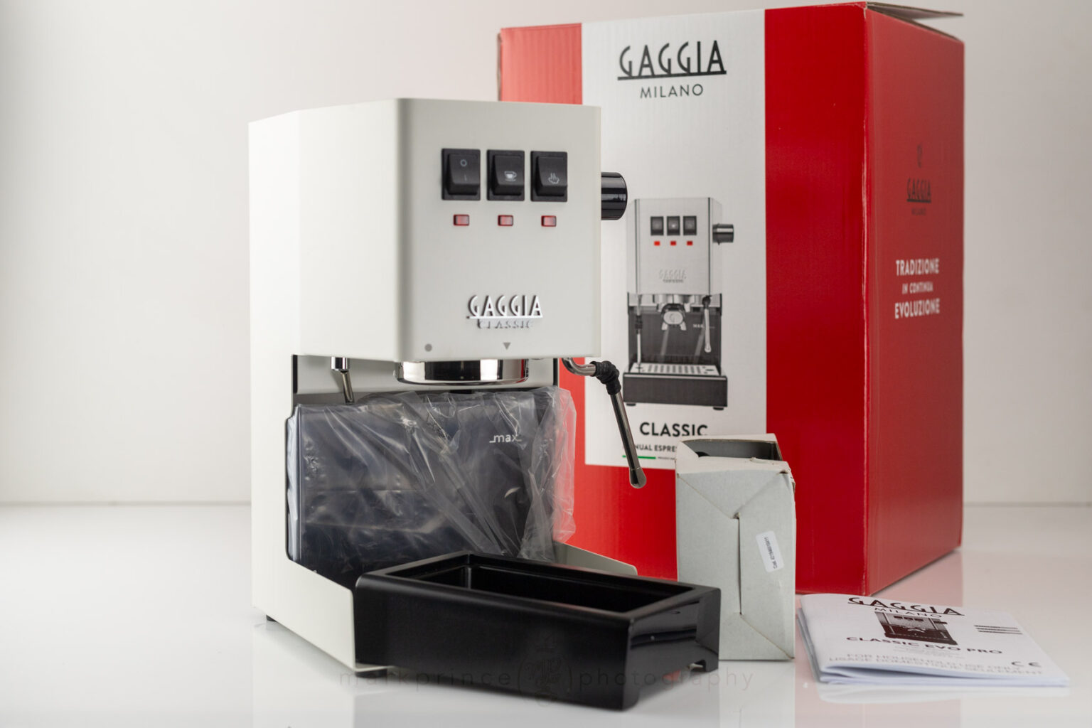 Classic with the drip tray installed