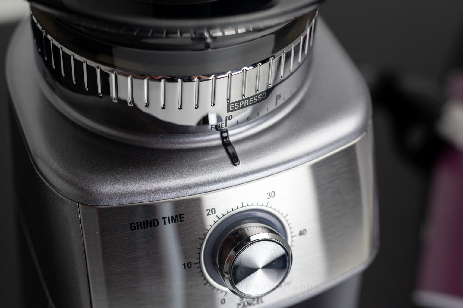 The grind selection dial for the Dose Control Pro has sixty clicks.