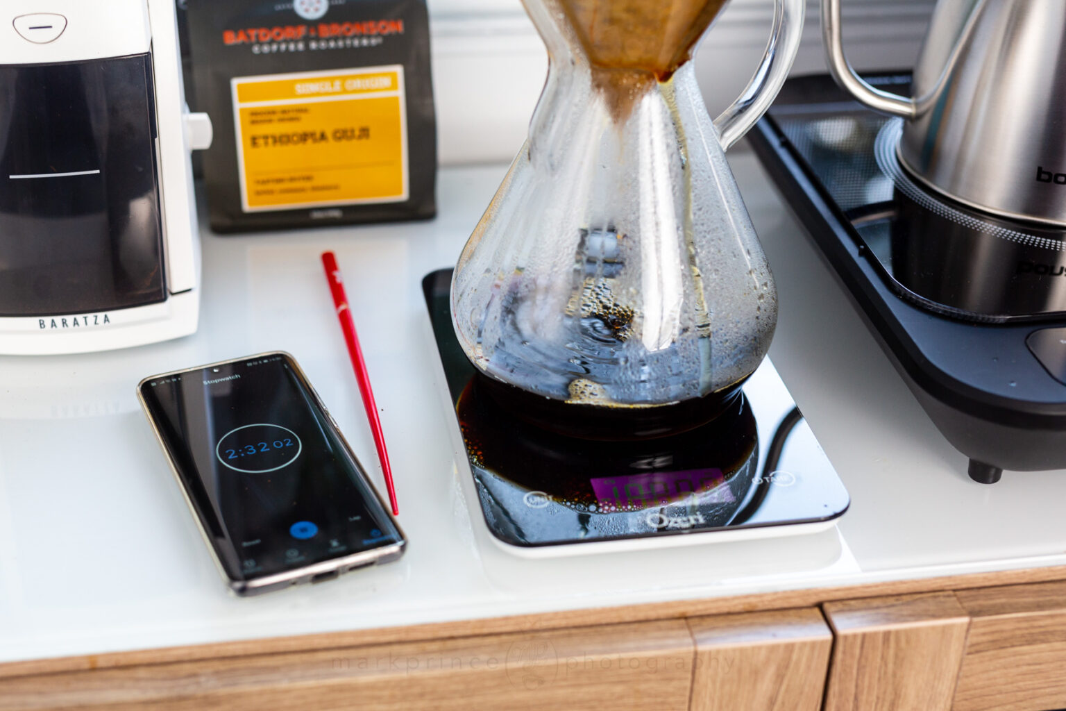 Testing Encore with Chemex
