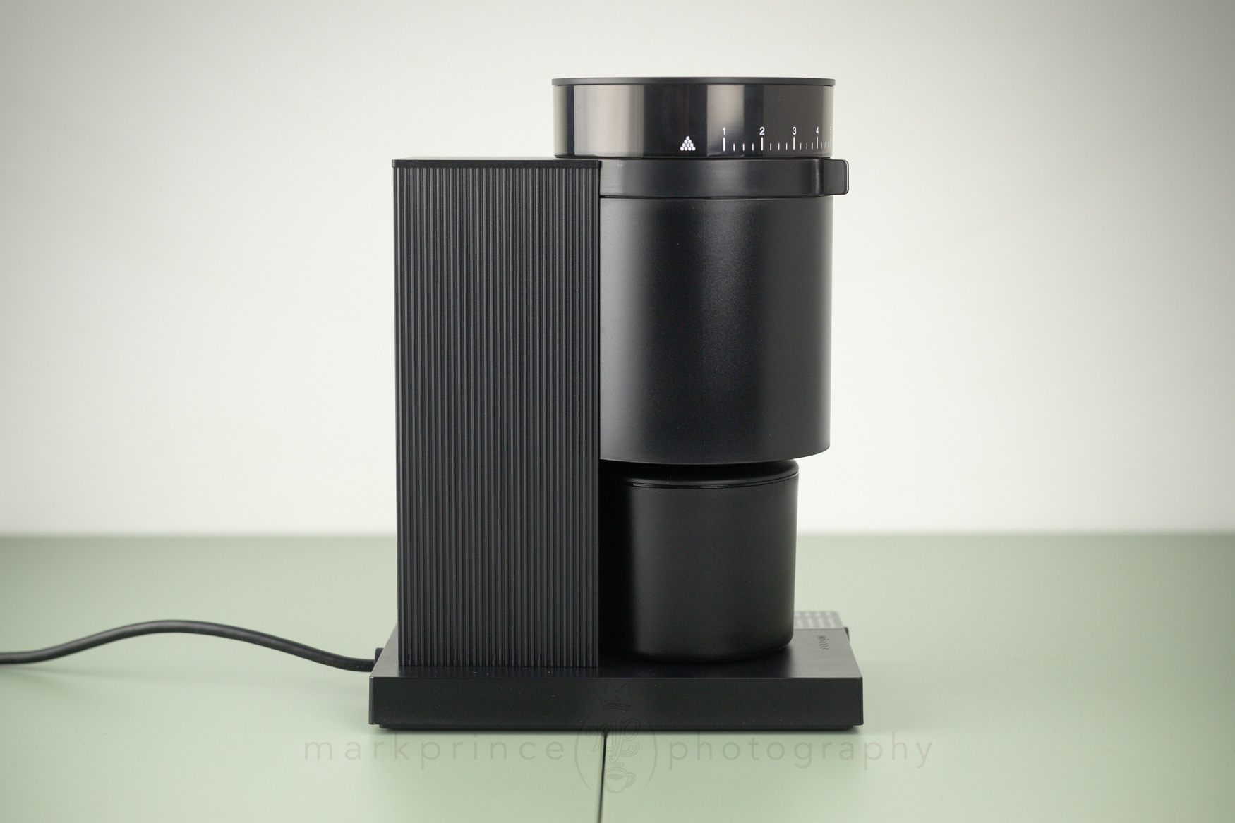 The left side of the Opus Grinder