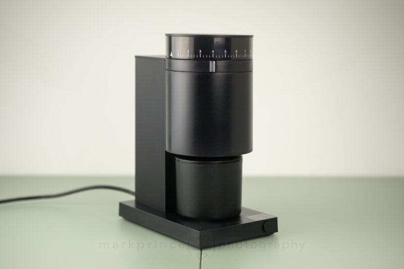 The grinder set up and ready to go. Strikes a very nice profile