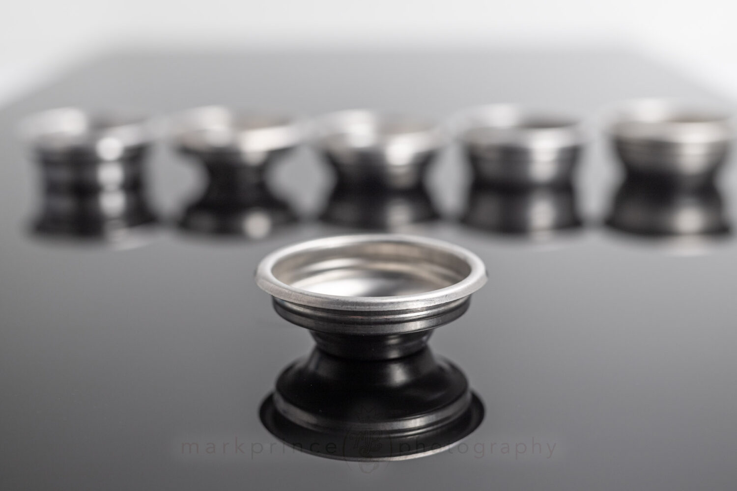 Rancilio's current single basket, designed for 7-9g of coffee.