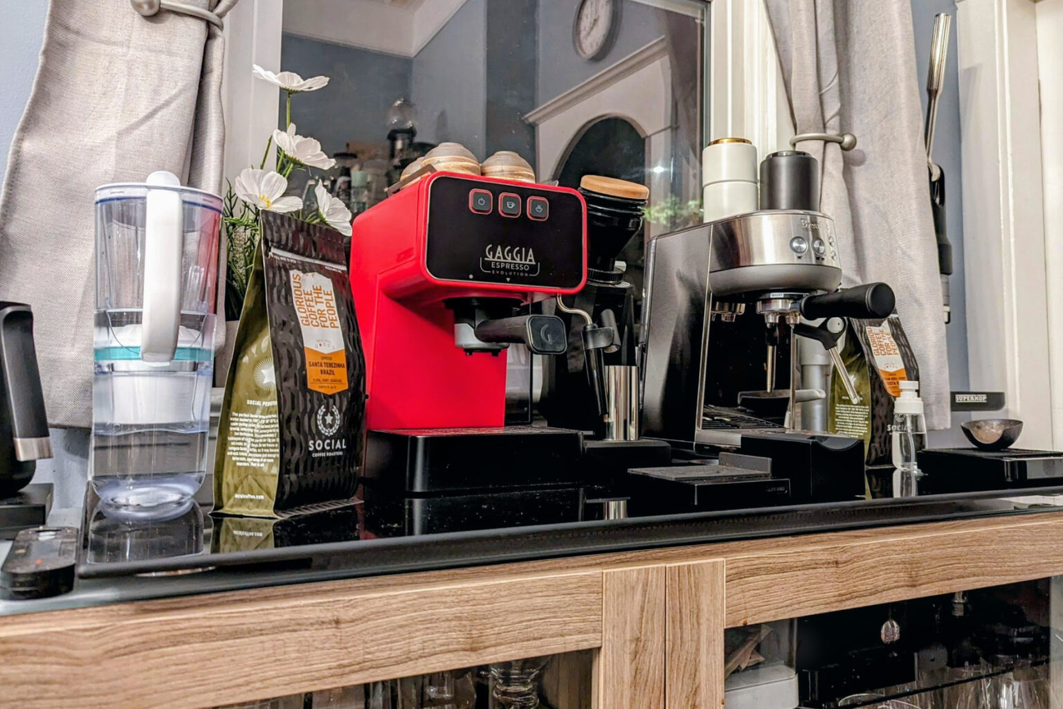 The Gaggia Espresso and Breville Bambino