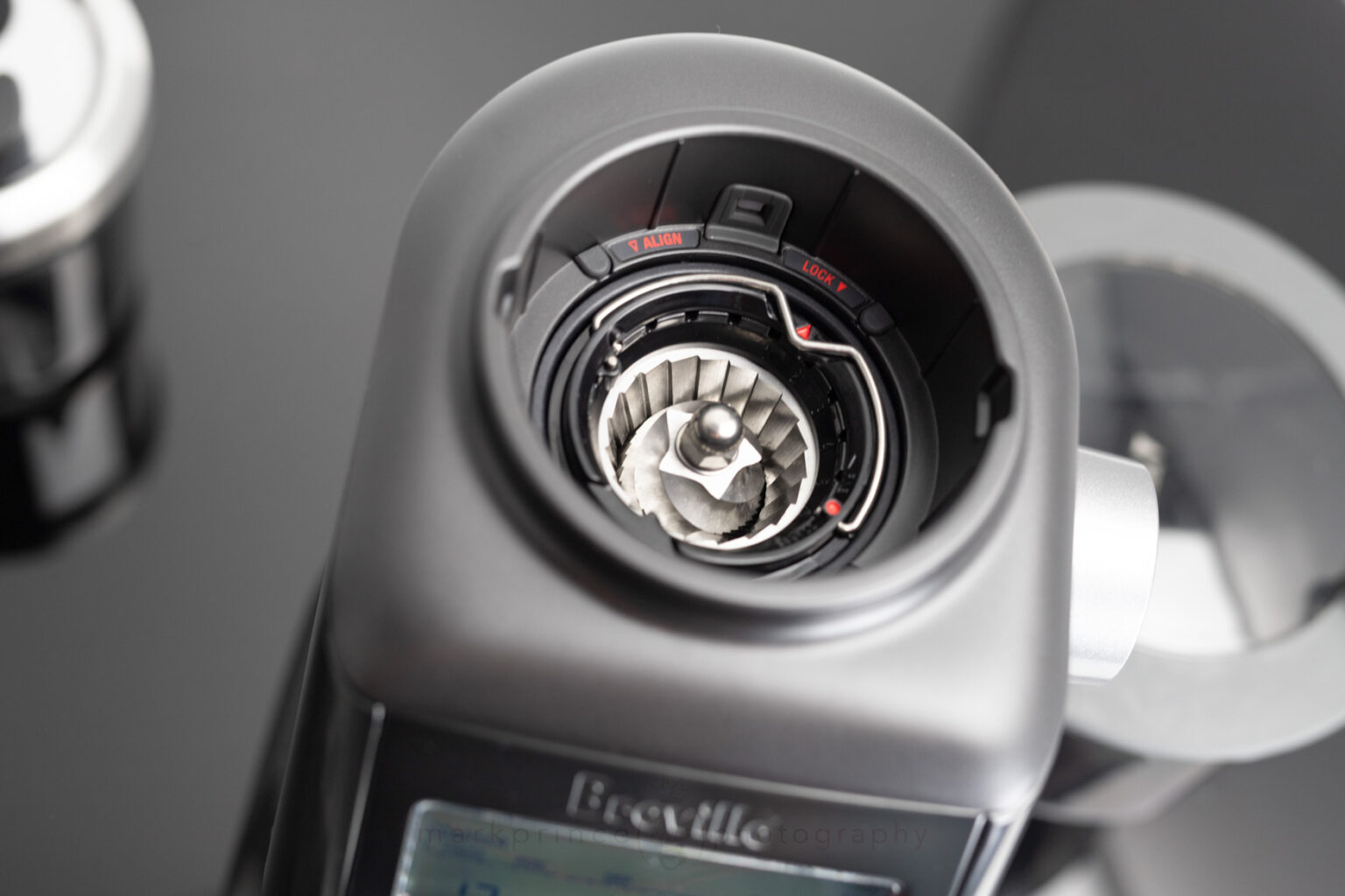 Inside the burr area