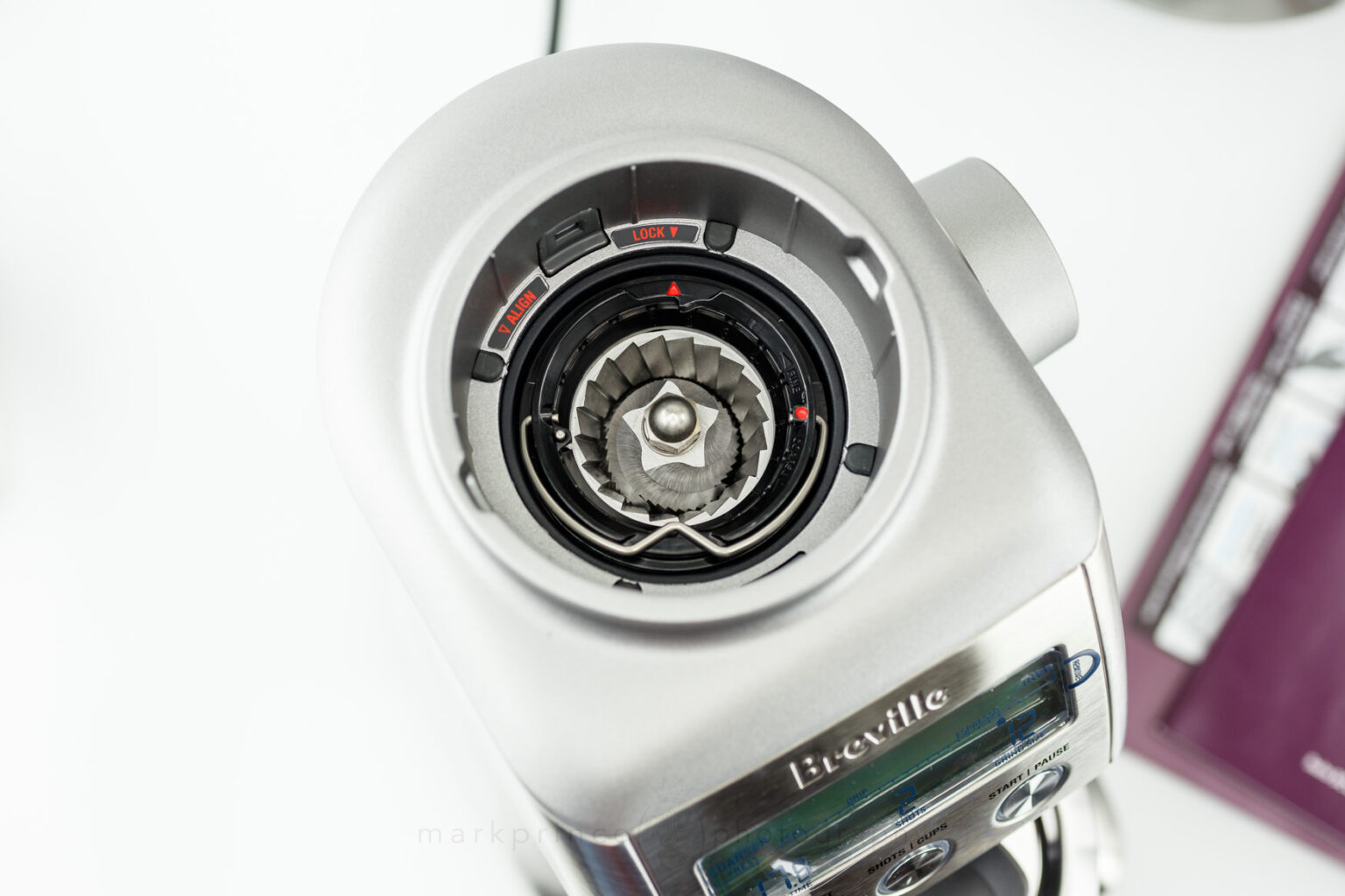 Here's the original late prototype model's burr group; nothing really changed to the production model.