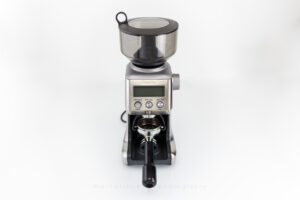 Breville Smart Grinder Pro with Portafilter installed