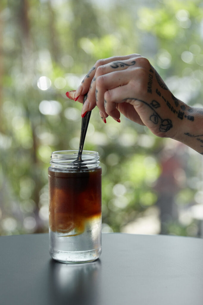 Espresso tonic drink