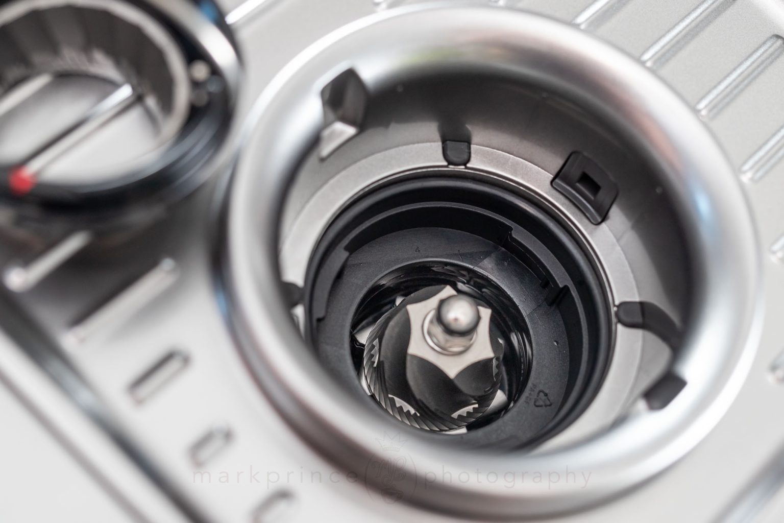 A closeup of the M2 bottom cone burr.